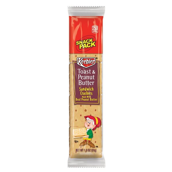 Keebler Toast and Peanut Butter Crackers 1.8 oz Pouch 21166